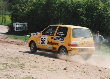 Jacek Sikora i Marek Kaczmarek - Fiat Cinquecento Sporting.